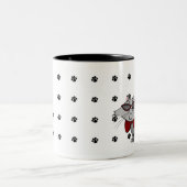 2 Couleurs Tasse - chat frais (Centre)