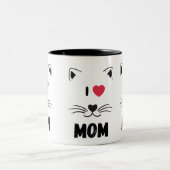 2 Couleurs Tasse chat j'aime maman (Centre)