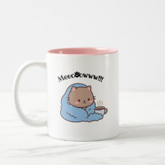 2 Couleurs Tasse Chat Mignon