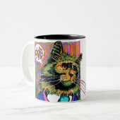 2 Couleurs Tasse Chats d'Affaires (Devant gauche)