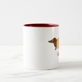 2 Couleurs Tasse chaude de Diggity (Centre)