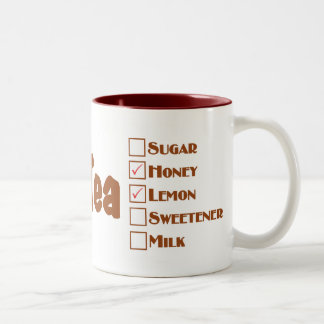 2 Couleurs Tasse chaude du thé de la maman : Thé chaud avec