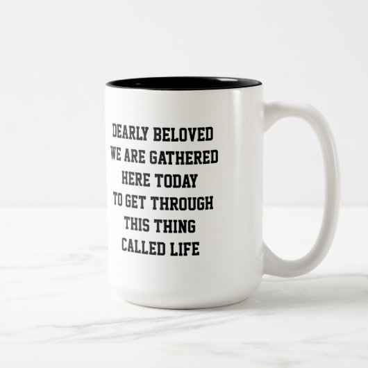 2 Couleurs Tasse "chèrement aimée" (Droit)