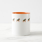2 Couleurs Tasse Cheval Orange (Centre)