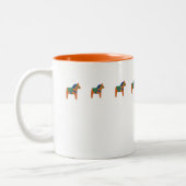 2 Couleurs Tasse Cheval Orange (Gauche)