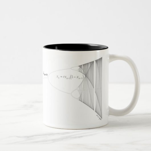 2 Couleurs tasse chic de chaos de geek (Droit)