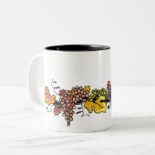 2 Couleurs Tasse - citrouille d'automne (Devant gauche)
