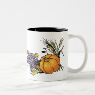 2 Couleurs Tasse - citrouille d'automne