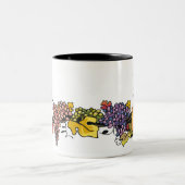 2 Couleurs Tasse - citrouille d'automne (Centre)