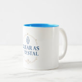 2 Couleurs Tasse - Clair comme le Cristal (Devant droit)