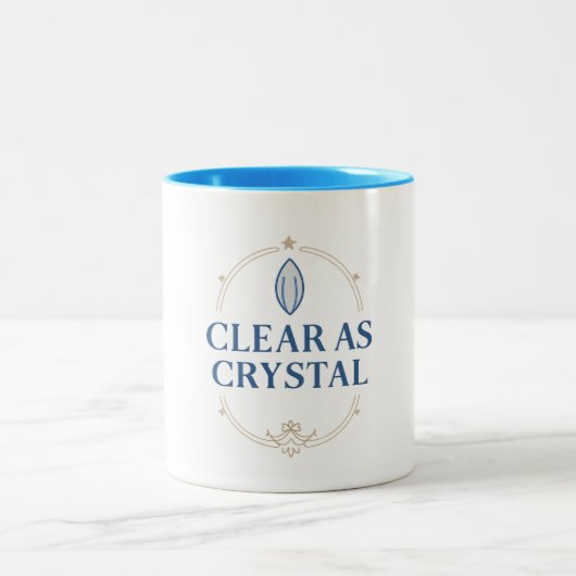2 Couleurs Tasse - Clair comme le Cristal (Centre)