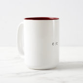 2 Couleurs Tasse Classique, 45 cl (Devant gauche)
