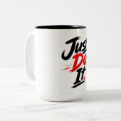 2 Couleurs Tasse Classique Citation Motivationnelle Juste Fai (Devant gauche)