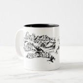 2 Couleurs Tasse classique de logo (Devant gauche)
