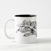 2 Couleurs Tasse classique de logo (Gauche)