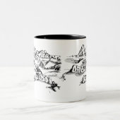 2 Couleurs Tasse classique de logo (Centre)
