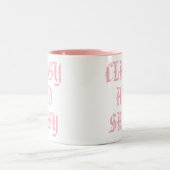 2 Couleurs Tasse classique et sassy | Tasse Humour rose (Centre)