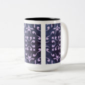 2 Couleurs Tasse Classique Géométrique Abstraite Moderne (Devant droit)