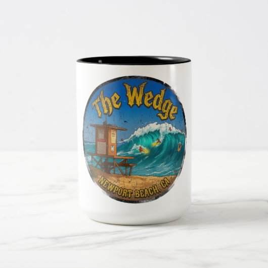 2 Couleurs Tasse classique The Wedge (Centre)