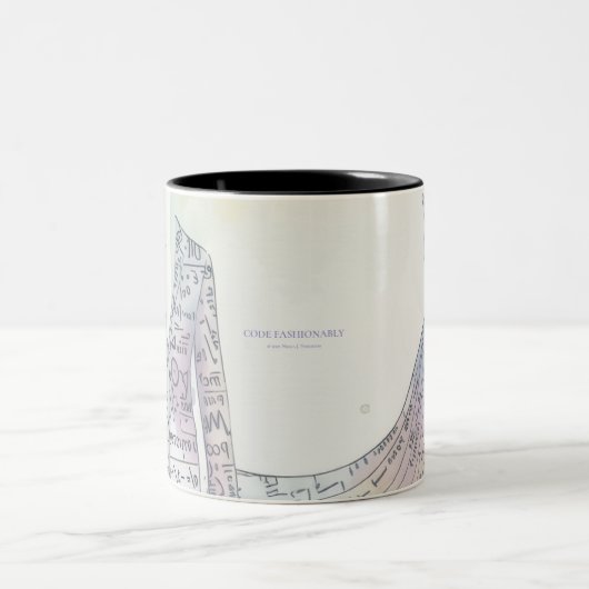 2 COULEURS TASSE CODE À LA MODE  (Centre)