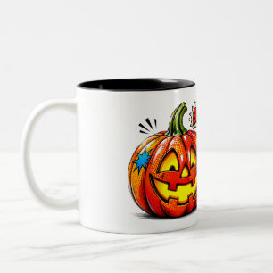 2 Couleurs Tasse Comic Book Pow Pumpkin I