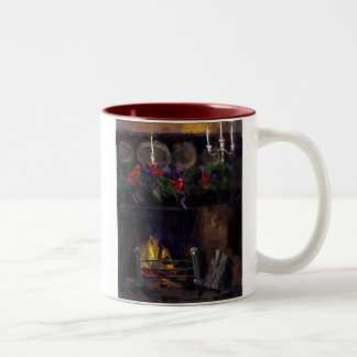 2 Couleurs Tasse confortable du feu à la maison