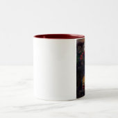 2 Couleurs Tasse confortable du feu à la maison (Centre)