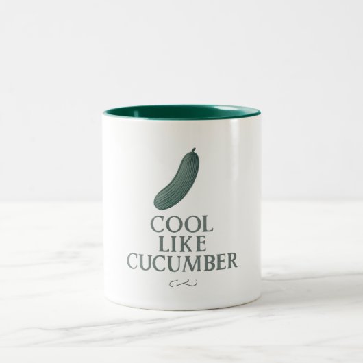 2 Couleurs Tasse - Cool comme un concombre (Centre)
