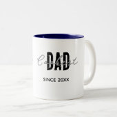 2 Couleurs Tasse Coolest Dad Since 20XX (Devant droit)