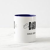 2 Couleurs Tasse Coolest Dad Since 20XX (Centre)