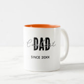 2 Couleurs Tasse Coolest Dad Since 20XX (Devant droit)