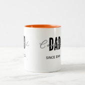 2 Couleurs Tasse Coolest Dad Since 20XX (Centre)