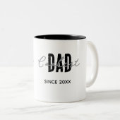 2 Couleurs Tasse Coolest Dad Since 20XX (Devant droit)