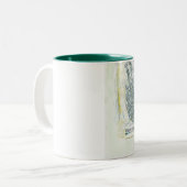 2 Couleurs tasse - copie botanique de deux tons (Devant gauche)