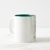 2 Couleurs tasse - copie botanique de deux tons (Devant gauche)