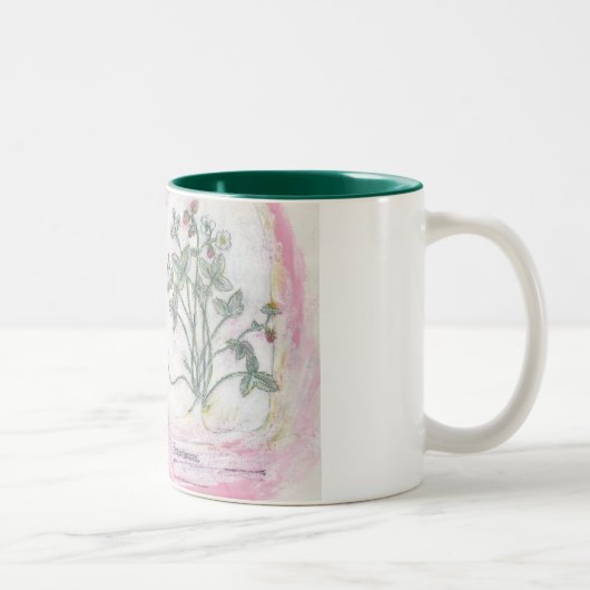 2 Couleurs tasse - copie botanique de deux tons (Droit)
