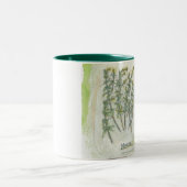 2 Couleurs tasse - copie botanique de deux tons (Centre)