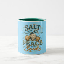 Tasse Coquillage Sel dans l'Air Sarcelle