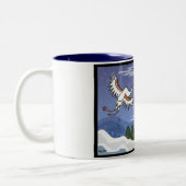 2 Couleurs Tasse coréenne de grue de Noël (Gauche)