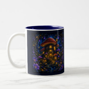 2 Couleurs Tasse Cottage Champignon Forêt Enchantée Moon Chil