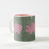 2 Couleurs Tasse Country Pig (Devant gauche)
