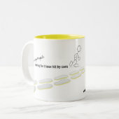 2 Couleurs Tasse courante d'anges (Devant gauche)