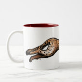 2 Couleurs Tasse courante d'art de guépard (Gauche)