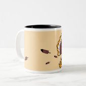 2 Couleurs Tasse - course de la Turquie (Devant gauche)