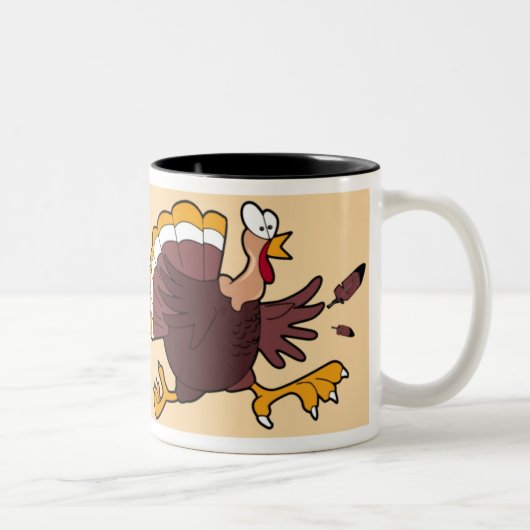 2 Couleurs Tasse - course de la Turquie (Droit)