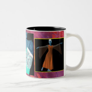 2 Couleurs Tasse créative de danse