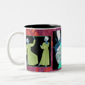 2 Couleurs Tasse créative de danse (Gauche)