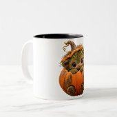 2 Couleurs Tasse Créature de Citrouille Moussue Mignonne (Devant gauche)