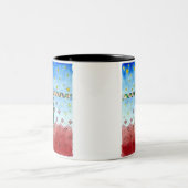 2 Couleurs Tasse croisée d'aquarelle (Centre)