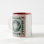 2 Couleurs Tasse croisée de point de Noël (Devant gauche)